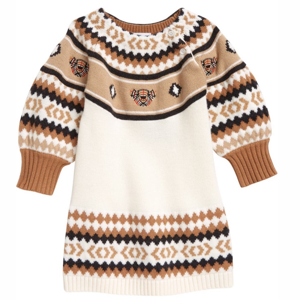 Burberry Kids / Baby Beckie Wool Sweater Dress